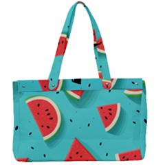 Watermelon Fruit Slice Canvas Work Bag by Bedest