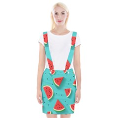 Watermelon Fruit Slice Braces Suspender Skirt by Bedest