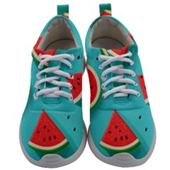 Watermelon Fruit Slice Mens Athletic Shoes by Bedest