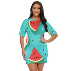 Watermelon Fruit Slice Just Threw It On Dress