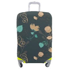 Flower Leaves Pattern Seamless Luggage Cover (medium) by Bedest