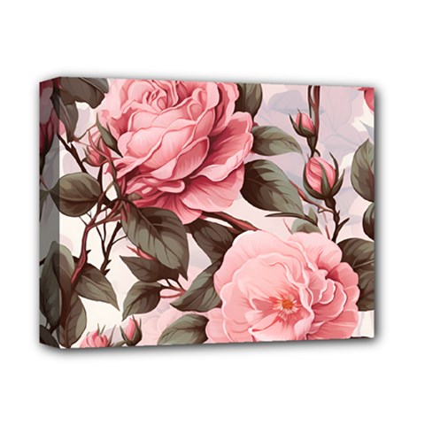 Rose Flower Seamless Deluxe Canvas 14  X 11  (stretched) by Bedest