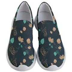 Flower Leaves Pattern Seamless Women s Lightweight Slip Ons by Bedest