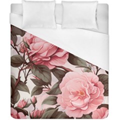 Rose Flower Seamless Duvet Cover (california King Size) by Bedest