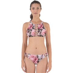 Rose Flower Seamless Perfectly Cut Out Bikini Set by Bedest