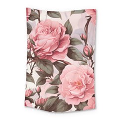 Rose Flower Seamless Small Tapestry