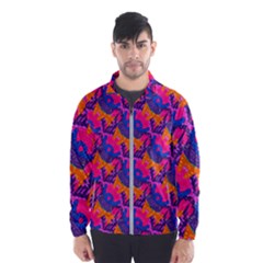 Purple Blue Abstract Pattern Men s Windbreaker by Bedest