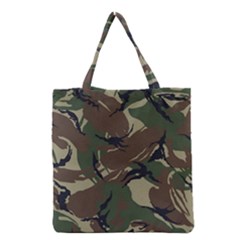 Camouflage Pattern Fabric Grocery Tote Bag by Bedest