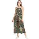 Camouflage Pattern Fabric Boho Sleeveless Summer Dress View1