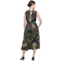 Camouflage Pattern Fabric Round Neck Boho Dress View2