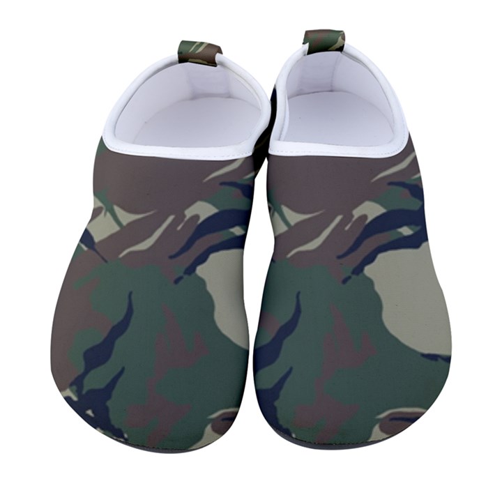 Camouflage Pattern Fabric Women s Sock-Style Water Shoes