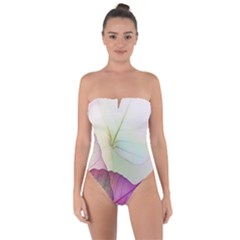 Leaf Desenho Micro Tie Back One Piece Swimsuit by Bedest