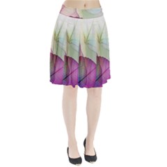 Leaf Desenho Micro Pleated Skirt by Bedest