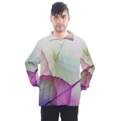 Leaf Desenho Micro Men s Half Zip Pullover by Bedest