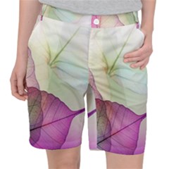 Leaf Desenho Micro Women s Pocket Shorts by Bedest