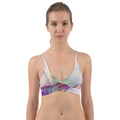 Leaf Desenho Micro Wrap Around Bikini Top by Bedest