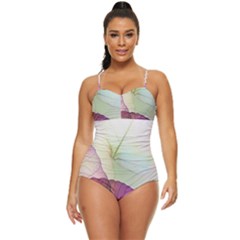 Leaf Desenho Micro Retro Full Coverage Swimsuit by Bedest