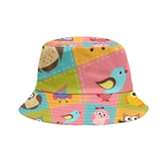 Owls Pattern Abstract Art Desenho Vector Cartoon Inside Out Bucket Hat by Bedest