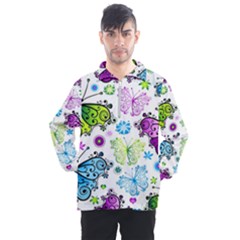 Butterflies Abstract Background Colorful Desenho Vector Men s Half Zip Pullover by Bedest