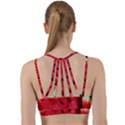 Watermelon Fruit Green Red Line Them Up Sports Bra View2