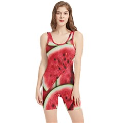 Watermelon Fruit Green Red Women s Wrestling Singlet by Bedest