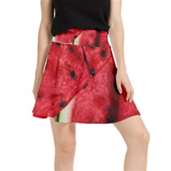 Watermelon Fruit Green Red Waistband Skirt by Bedest