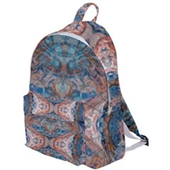 Blue Arabesque The Plain Backpack by kaleidomarblingart