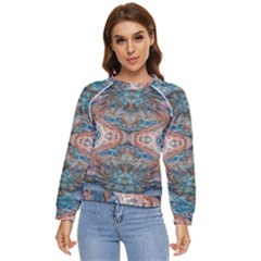 Blue Arabesque Women s Long Sleeve Raglan T-shirt