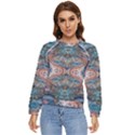 Blue arabesque Women s Long Sleeve Raglan T-Shirt View1