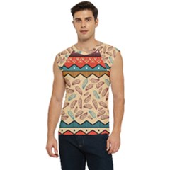 Ethnic-tribal-pattern-background Men s Raglan Cap Sleeve T-shirt