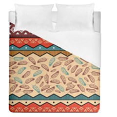 Ethnic-tribal-pattern-background Duvet Cover (queen Size)