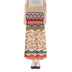 Ethnic-tribal-pattern-background Full Length Maxi Skirt