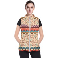 Ethnic-tribal-pattern-background Women s Puffer Vest