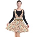 Ethnic-tribal-pattern-background Plunge Pinafore Dress View1