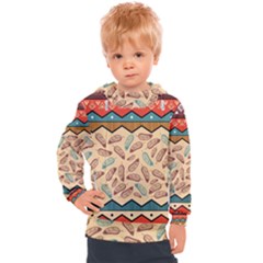 Ethnic-tribal-pattern-background Kids  Hooded Pullover