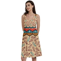 Ethnic-tribal-pattern-background Classic Skater Dress