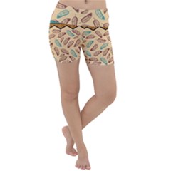 Ethnic-tribal-pattern-background Lightweight Velour Yoga Shorts