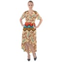 Ethnic-tribal-pattern-background Front Wrap High Low Dress View1