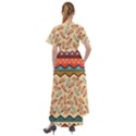 Ethnic-tribal-pattern-background Front Wrap High Low Dress View2