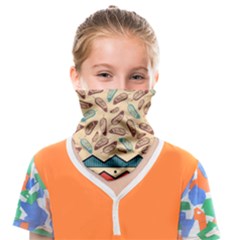 Ethnic-tribal-pattern-background Face Covering Bandana (kids)