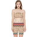 Ethnic-tribal-pattern-background Stretch Shorts and Tube Top Set View1