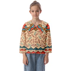 Ethnic-tribal-pattern-background Kids  Sailor Shirt