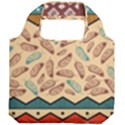 Ethnic-tribal-pattern-background Foldable Grocery Recycle Bag View2