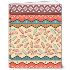 Ethnic-tribal-pattern-background 8  X 10  Softcover Notebook