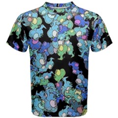 Chromatic Creatures Dance Wacky Pattern Men s Cotton T-shirt