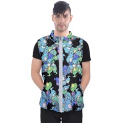 Chromatic Creatures Dance Wacky Pattern Men s Puffer Vest