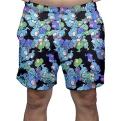 Chromatic Creatures Dance Wacky Pattern Men s Shorts