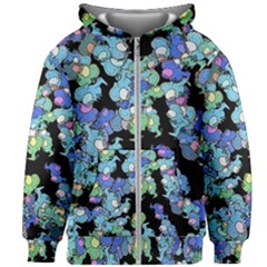 Chromatic Creatures Dance Wacky Pattern Kids  Zipper Hoodie Without Drawstring