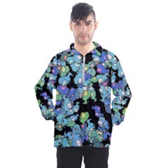 Chromatic Creatures Dance Wacky Pattern Men s Half Zip Pullover by dflcprintsclothing