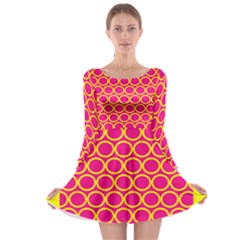  Long Sleeve Skater Dress Circle Design